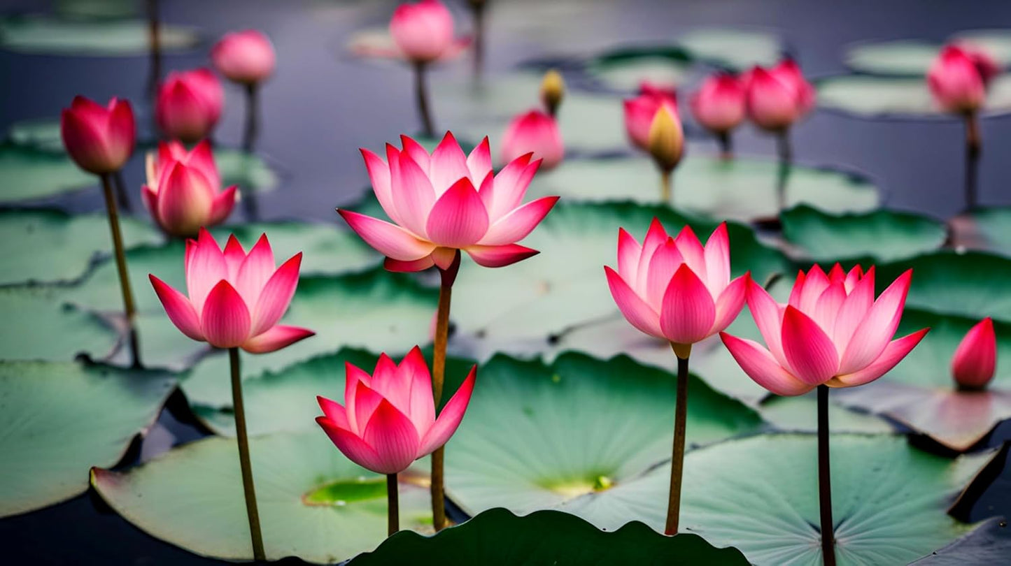 30 Mixed Miniature Water Lily & Lotus Seeds Vibrant Blooms for Bowls & Ponds Non-GMO, Indoor/Outdoor Water Garden in a Bowl or Pond