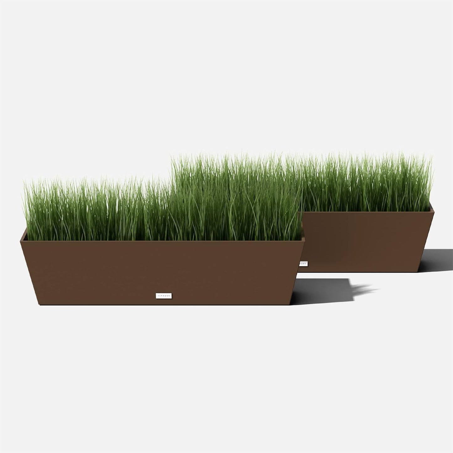 Veradek Pure Series Window Box Planter - Long Rectangular Planter for Indoor or Outdoor Windowsill/Balcony | Durable All-Weather Use with Drainage Holes | Modern Decor for Herbs, Small Plants, Flowers