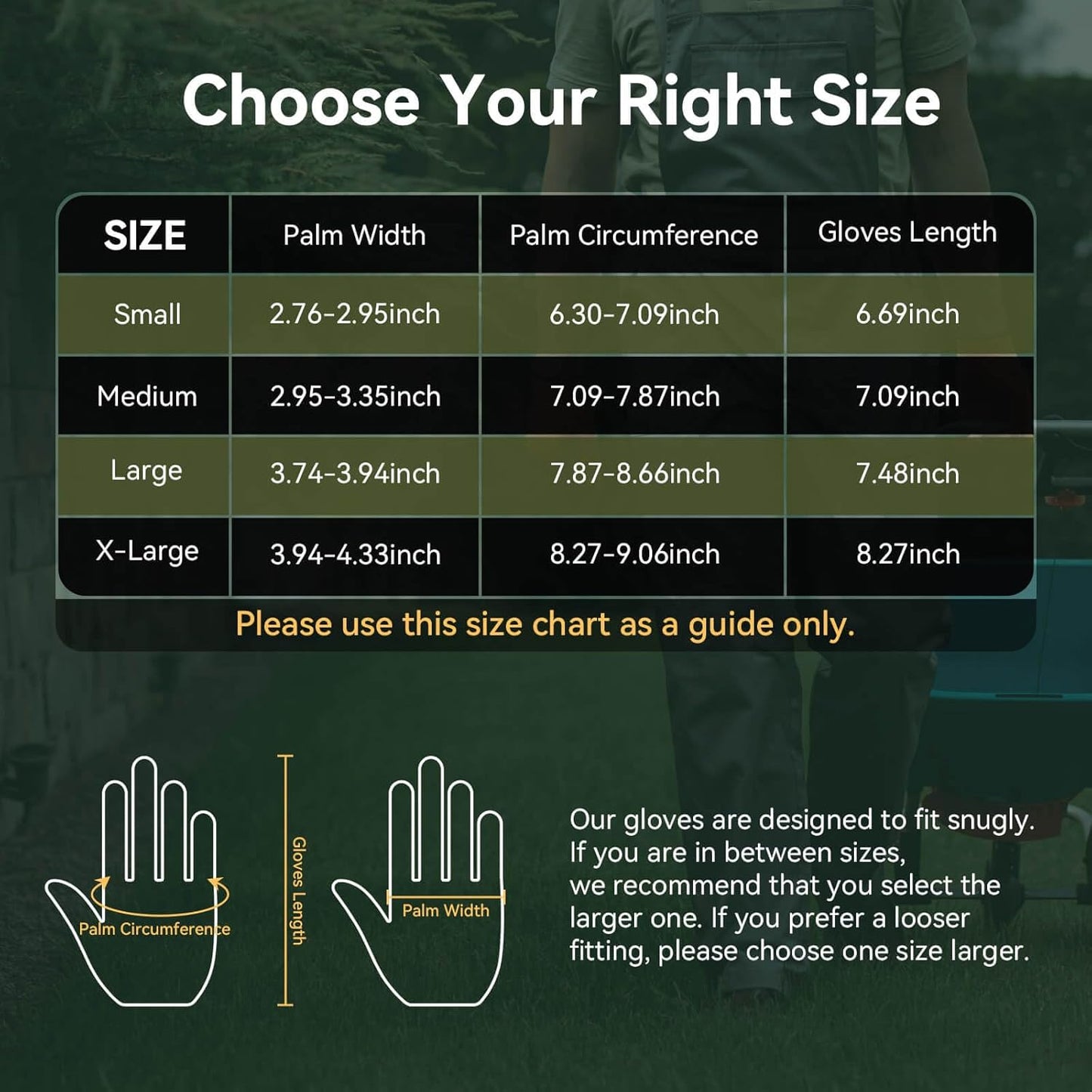 OZERO Women Leather Work Gloves: Touch Screen | Deerskin Garden Gloves with Grip | Ideal for Yard Work, Daily Tasks, Driving