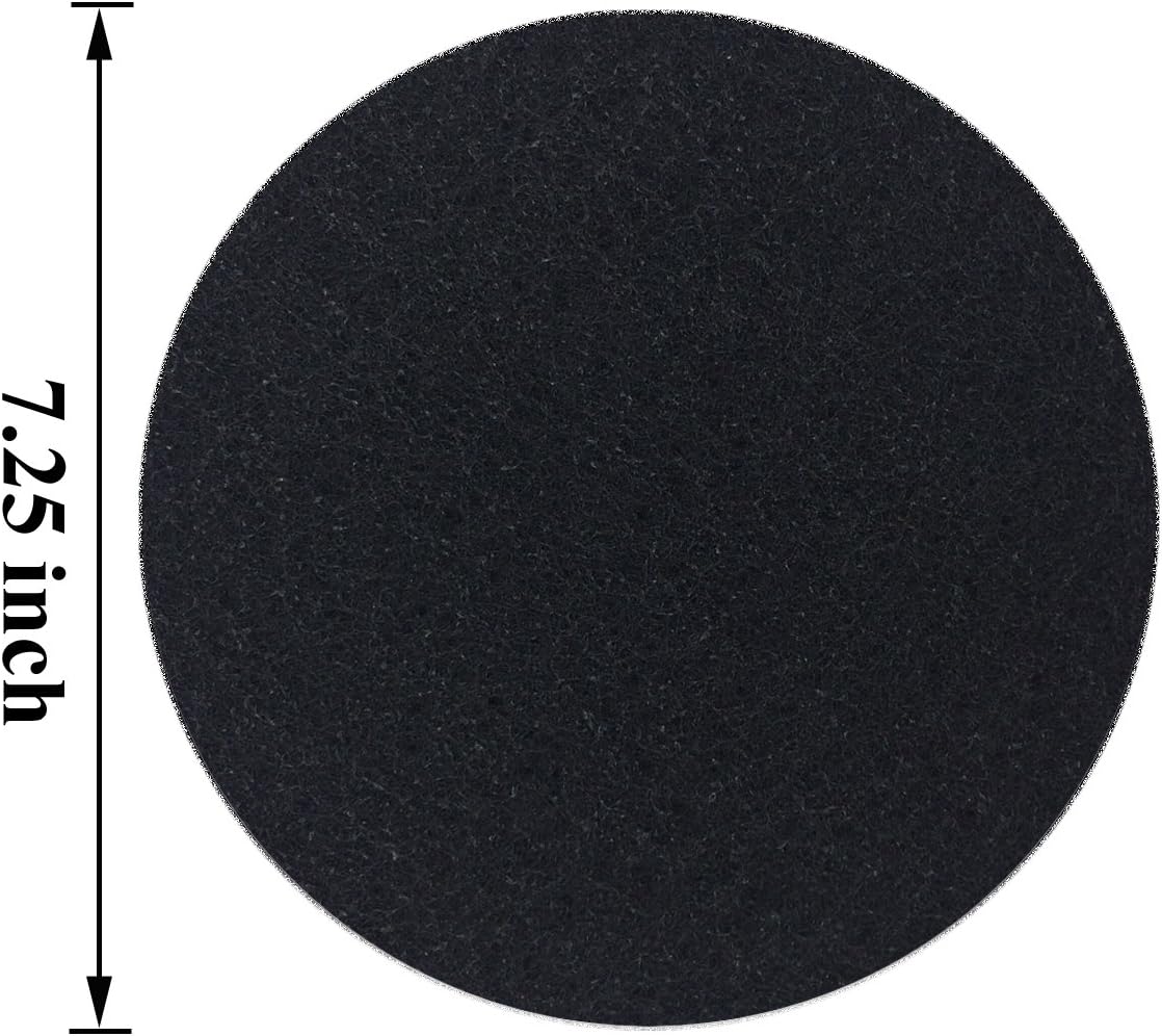 7.25inch Kitchen Compost Bin Charcoal Filter Replacements, Compost Pail Replacement Carbon Filters 7.25 inch, Round