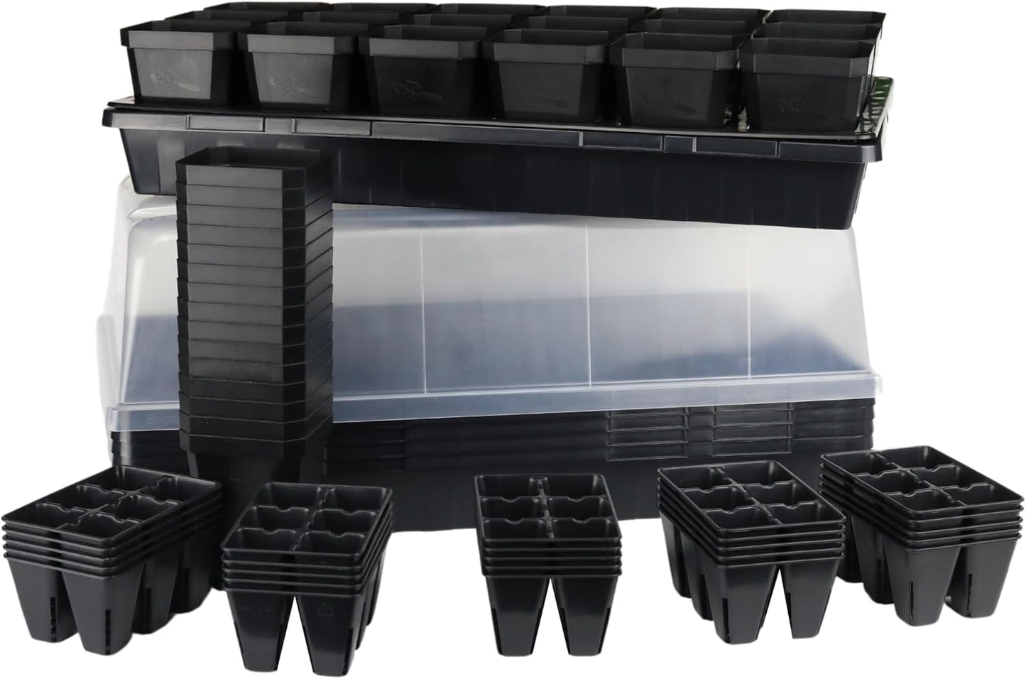 Bootstrap Farmer Ultimate Seed Starter Kit in Black with Humidity Domes for Indoor Seed Starting, Propagating, Germinating