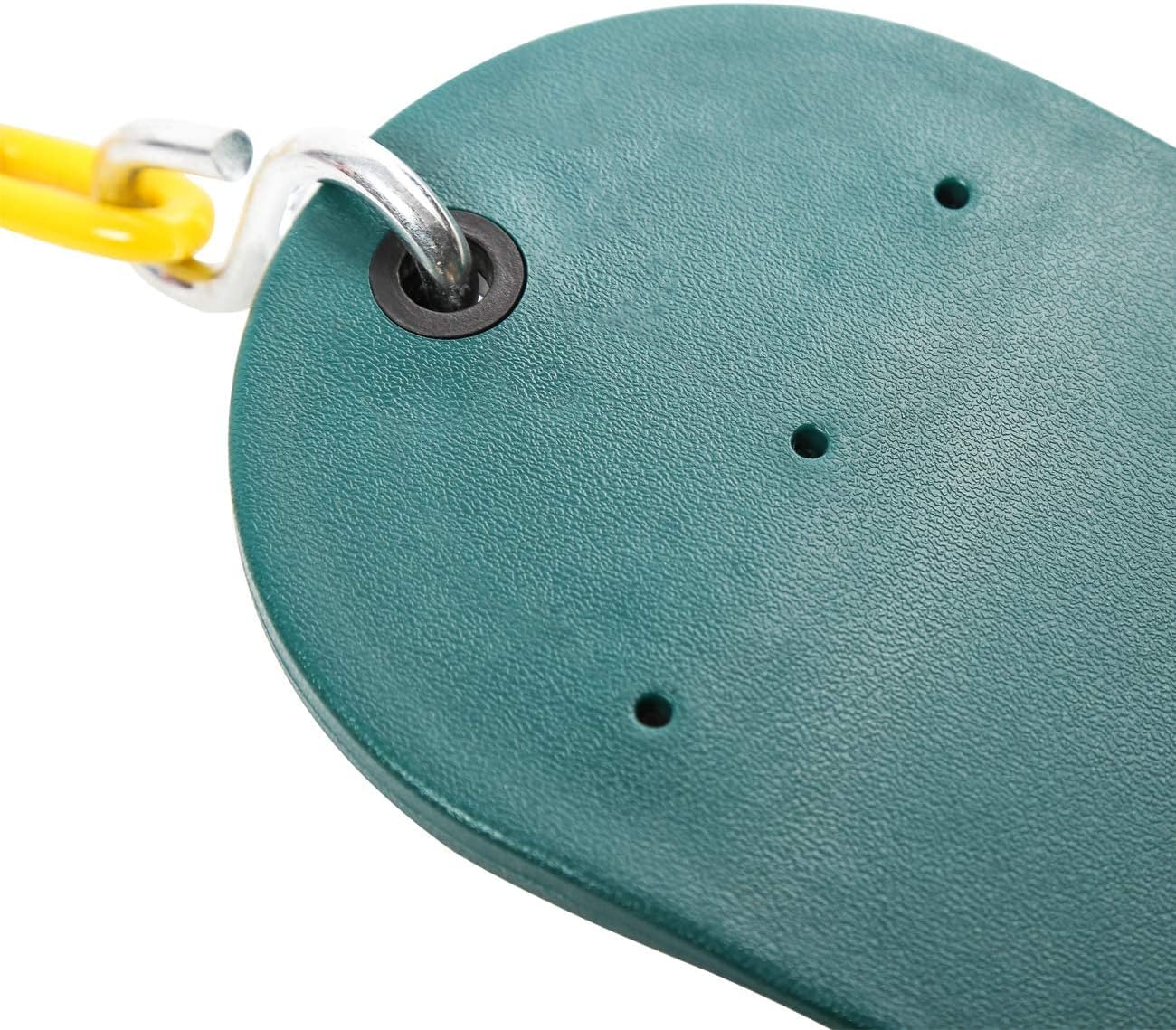 Sunnyglade 6 PCS Swings Seats Heavy Duty with 66" Chain, Playground Swing Set Accessories Replacement with Snap Hooks, Support 250lb (6, Green)