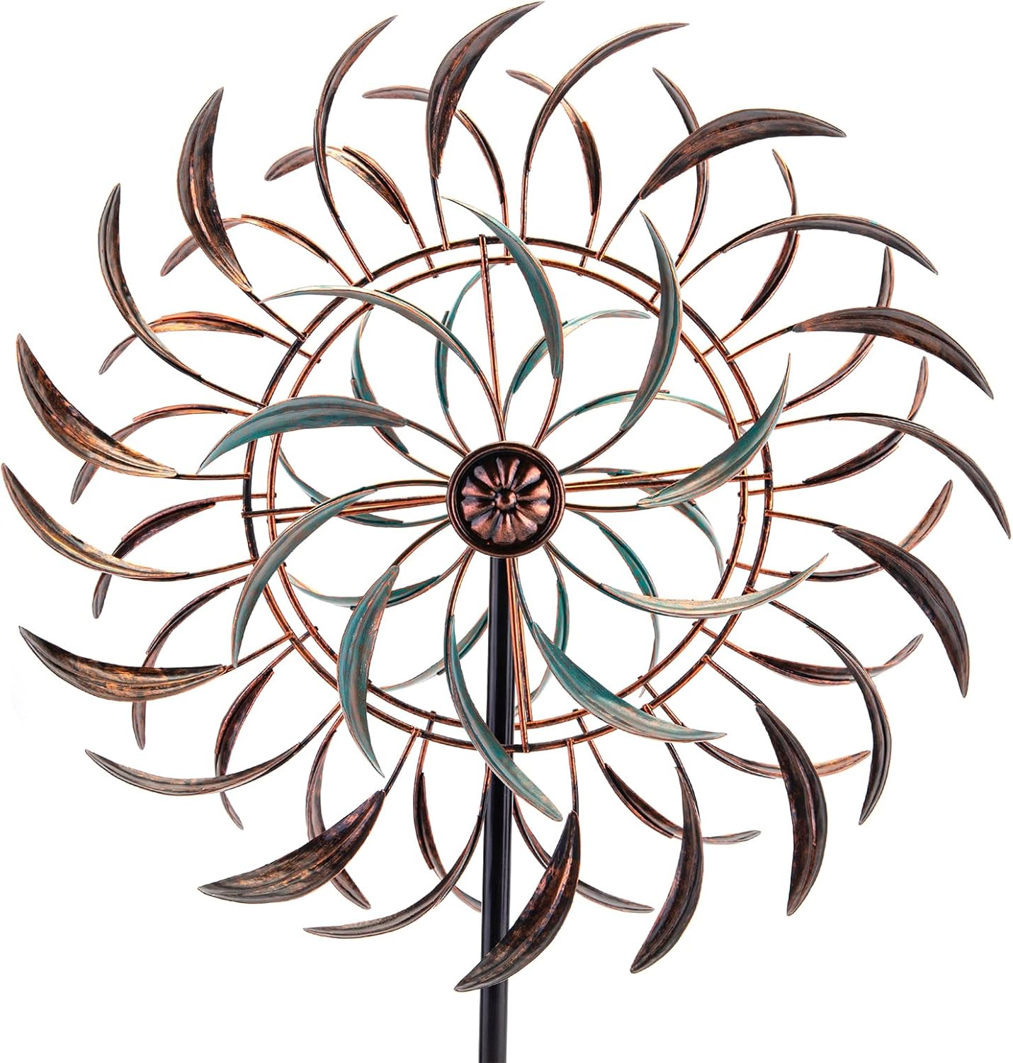 Stargarden Wind Spinners Outdoor Metal Large 360 Degrees Kinetic Wind Sculptures& Spinners Yard Art Outdoor Garden Decor