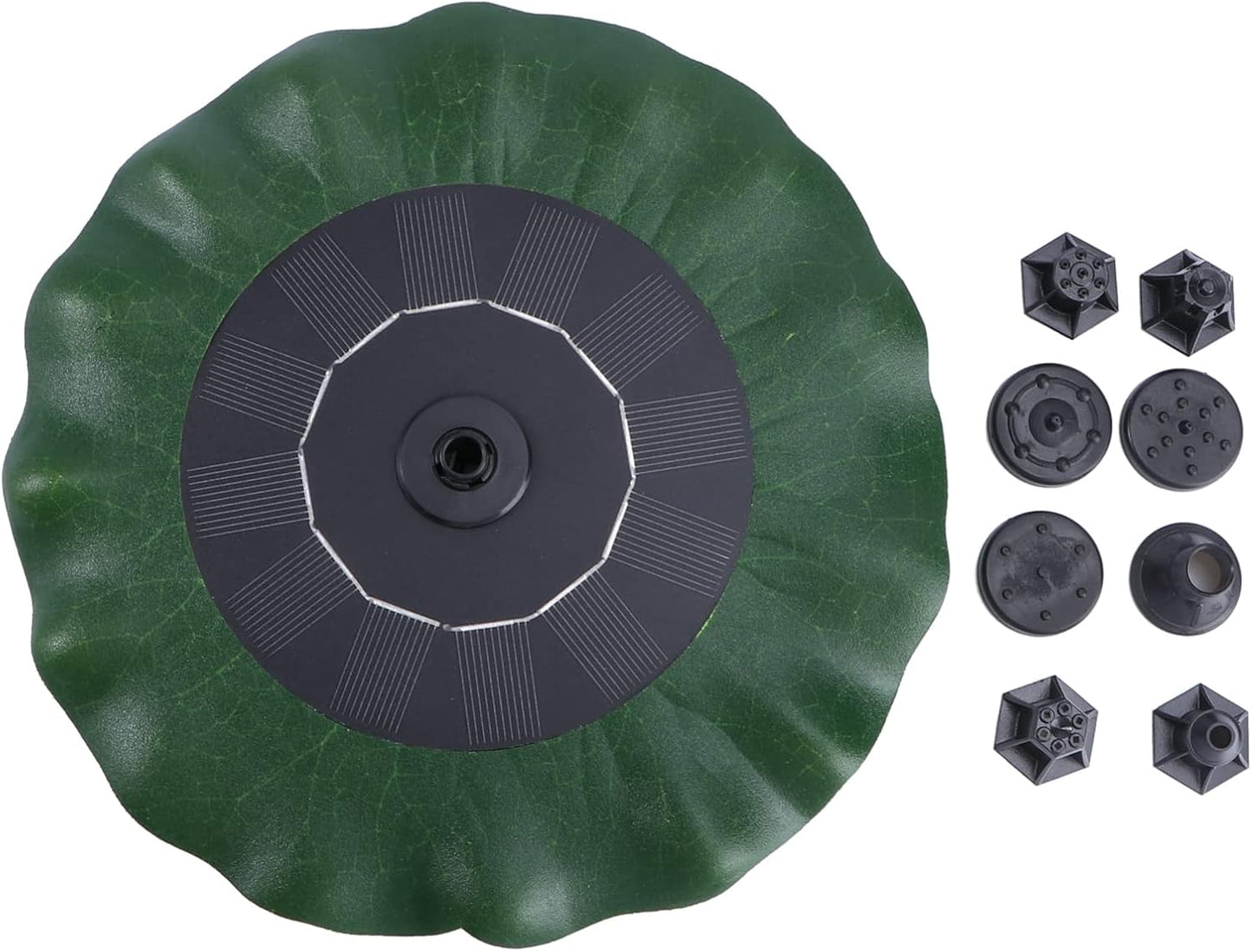 DOITOOL Solar Bird Bath Fountain Pump: Floating Solar Fountain Outdoor with 8 Nozzle, Powered Water Pump Lotus Leaf for Bird Bath, Pond, Poo