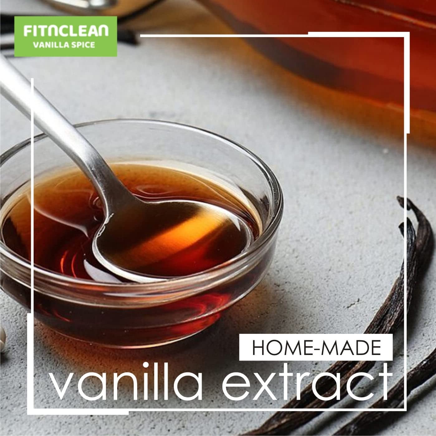 2oz Tahitian Vanilla Beans Grade A for Extract, Cooking and Baking by FITNCLEAN VANILLA| 2 Ounces (1/8Lb) Bulk 6"-7" Fresh Gourmet NON-GMO Pods