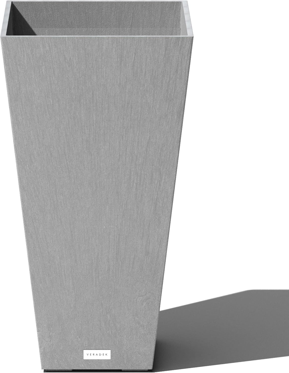 Veradek V-Resin Indoor/Outdoor Taper Planter (26 inch, Grey)