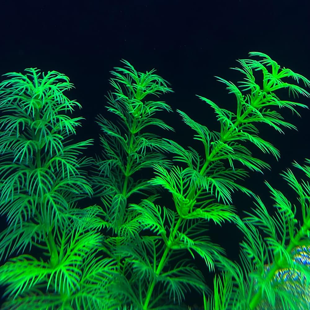 Artificial Aquarium Plants Plastic, Fake Plants for Aquarium Fish Tank, Realistic Plant 10PCS
