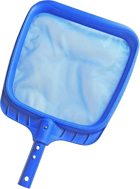 Poolvio Heavy Duty Swimming Pool Leaf Skimmer Net with Strong Reinforced Handle for Cleaning Swimming Pools, Hot Tubs, Spas and Fountains