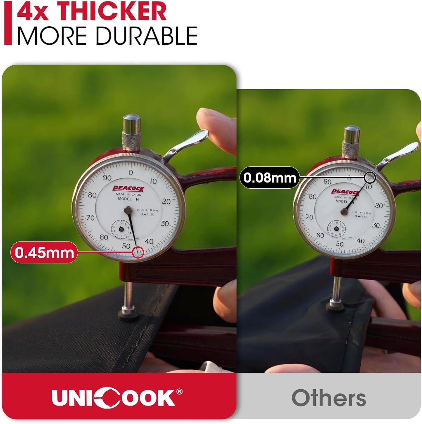 Unicook 48 Inch Grill Cover for Weber Spirit Il 200 and Spirit 200 Series, 2 Burner Gas BBQ Cover for Outdoor Grill, Heavy Duty Waterproof Fade Resistant, Compared to Weber 7138