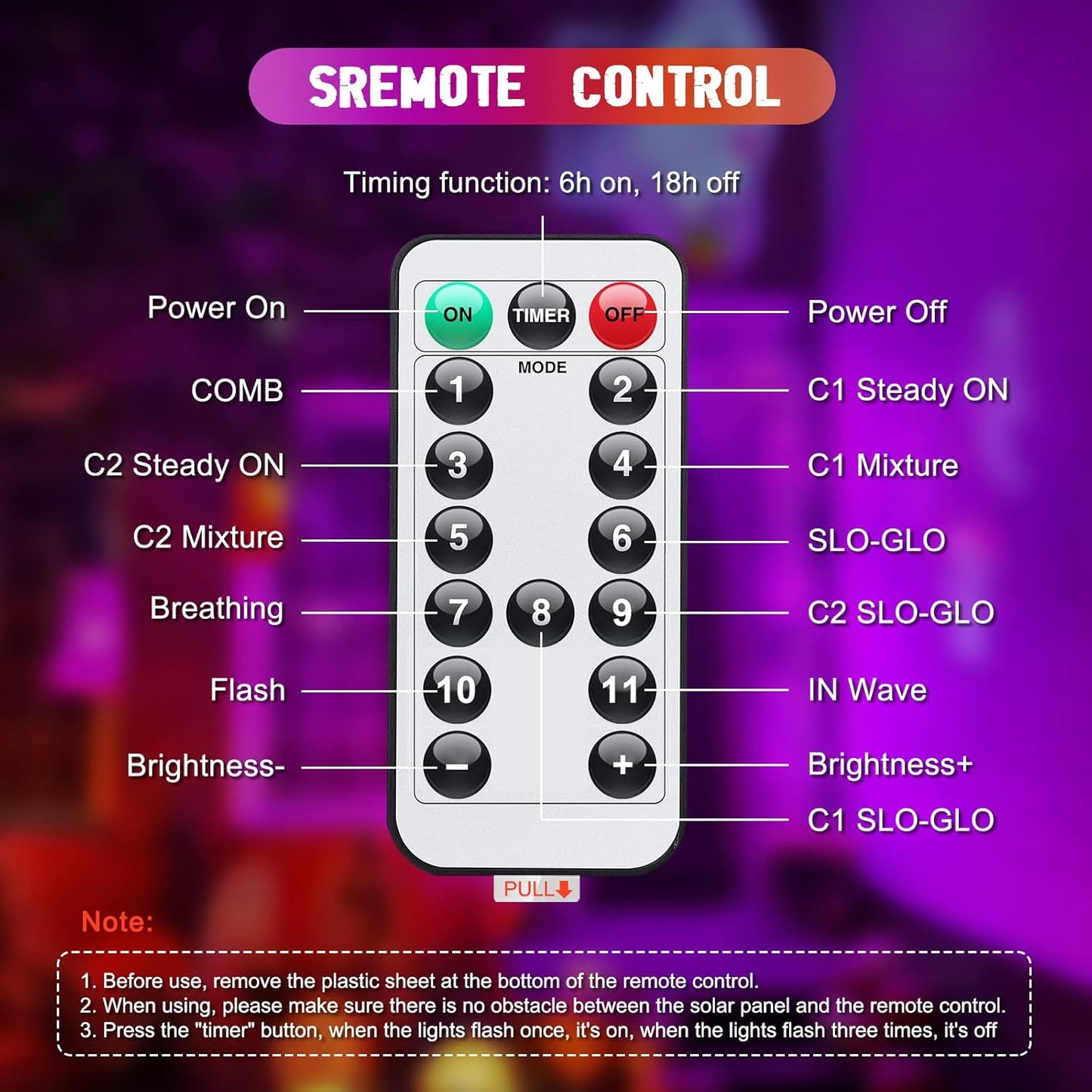 JMEXSUSS 2 Pack Purple and Orange Solar Christmas Lights, Total 400 LED 151FT Color Changing Solar String Lights Outdoor Waterproof for Outside Patio Yard Tree Halloween Christmas Decorations