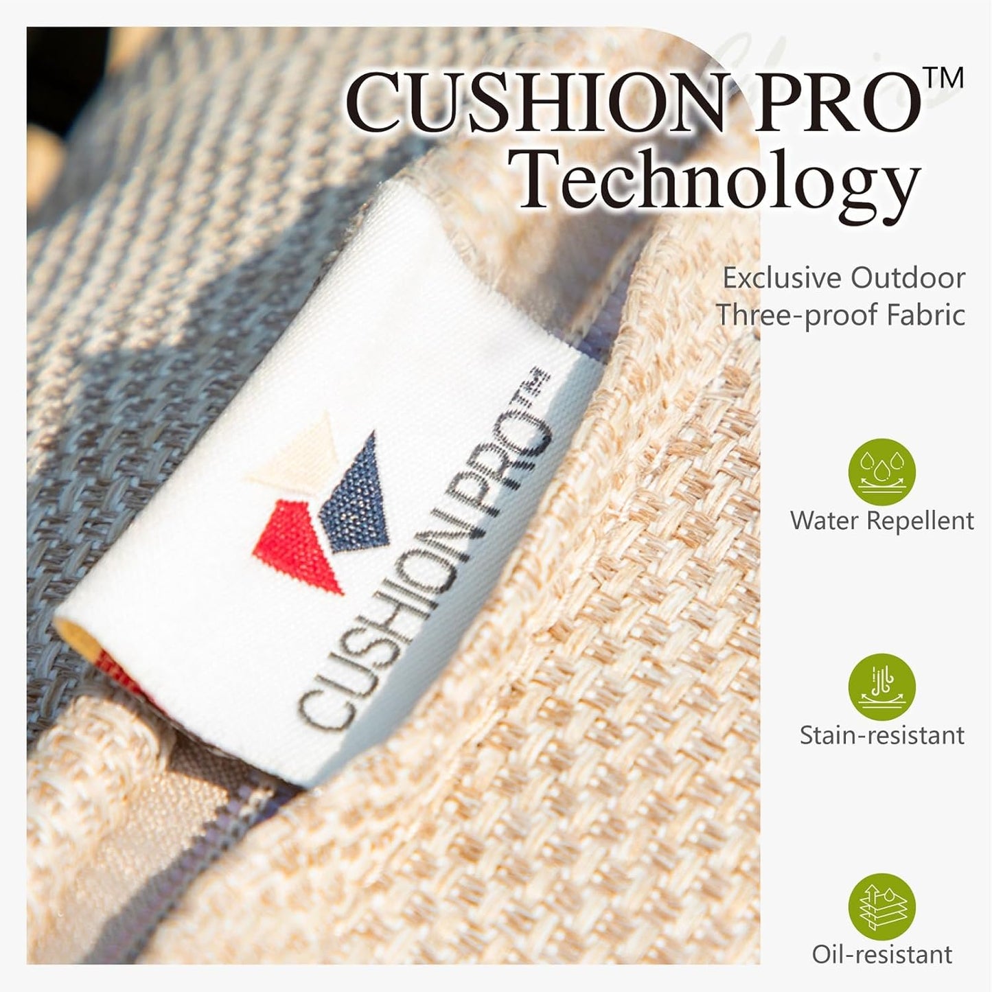 Sophia & William Outdoor Patio Sectional Sofa Set 2 Seats High Back Single Wicker Patio Furniture Chairs All-Weather Patio Conversation Set Outdoor Couch with 4" Thick Cushions, Beige