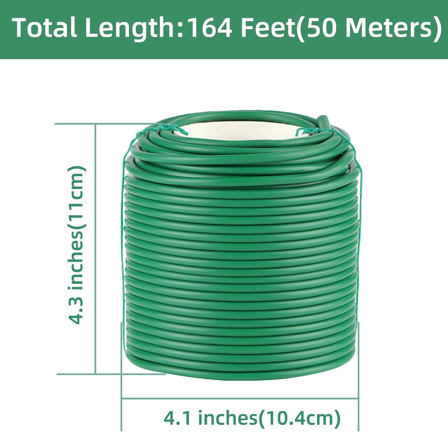 Soft Plant Ties, 164ft Garden Wire, 3.5mm Flexible Garden Ties for Climbing Plants, Tomato, Vines Plant, Flowers, Roses Plant Support
