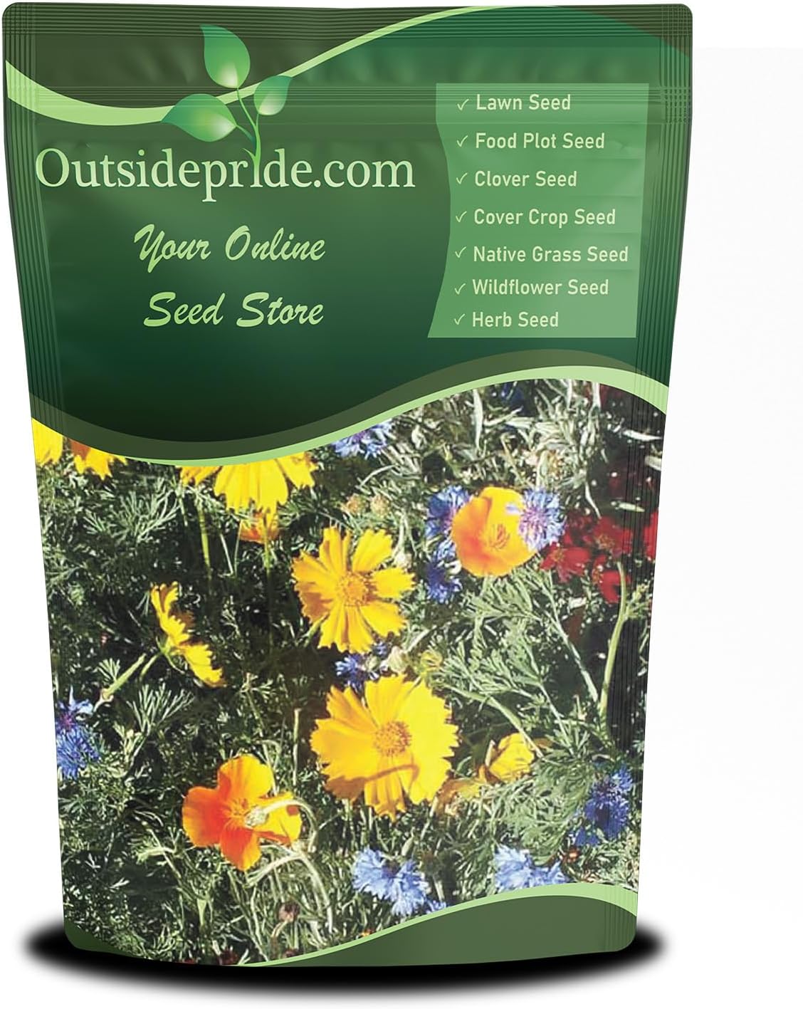 Outsidepride Low Growing Wildflower Seeds - 5 lbs Dwarf, & Short, Diverse Perennial & Annual Wild Flower Seed Mix with Long Bloom Season for Colorful Display That Thrives on All States