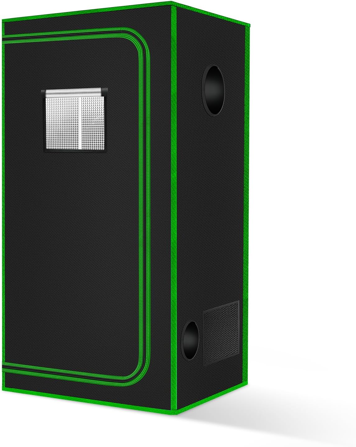 MELONFARM 3x3 Grow Tent, 34"x34"x72'' High Reflective 600D Diamond Mylar Canvas with Observation Window and Floor Tray for Hydroponic Indoor Plant Growing