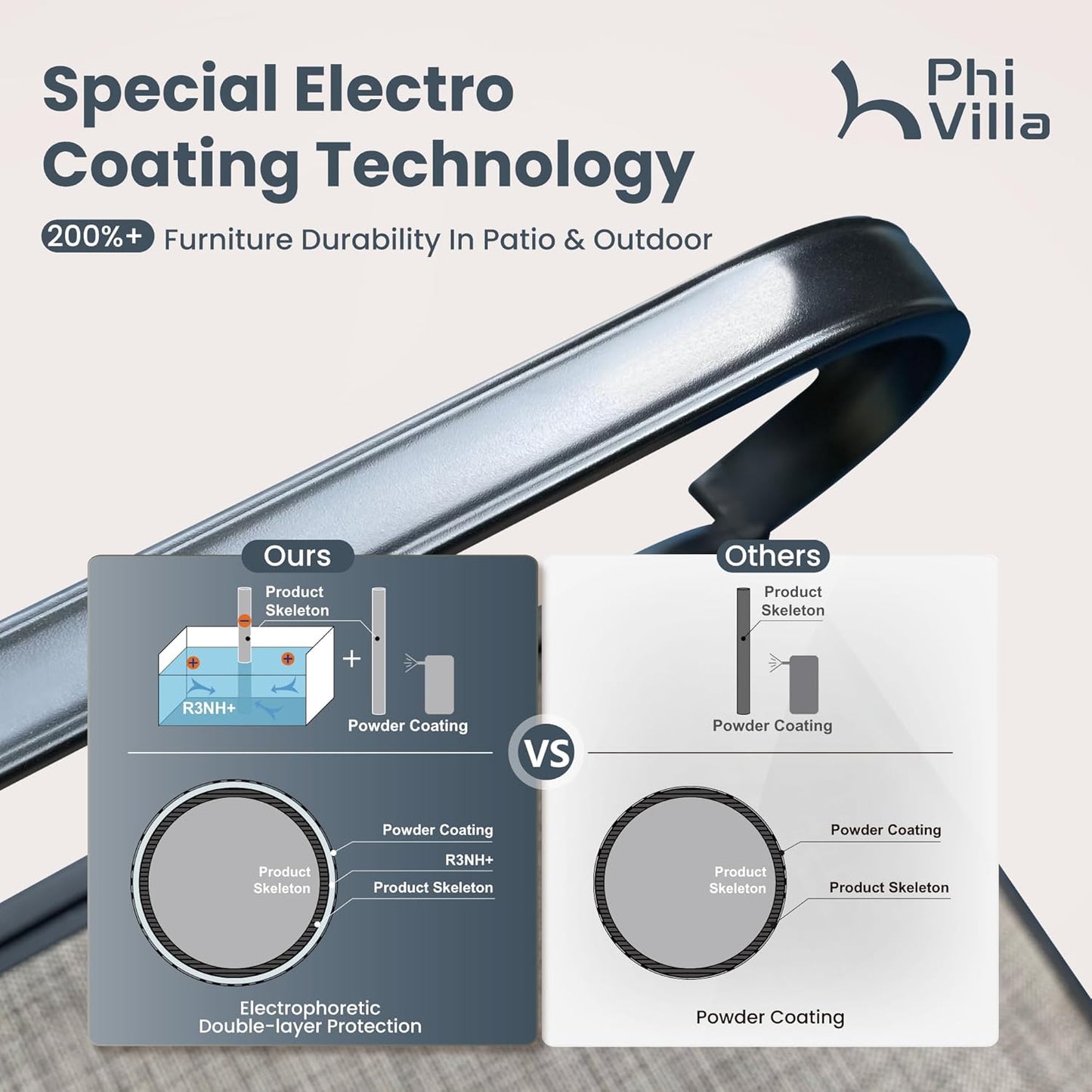 PHI VILLA Patio Swivel Dining Chairs Set of 8, Outdoor Metal Chair with Textilene Mesh Fabric, Gentle Rocker Chair, Black Frame for Deck Lawn Garden