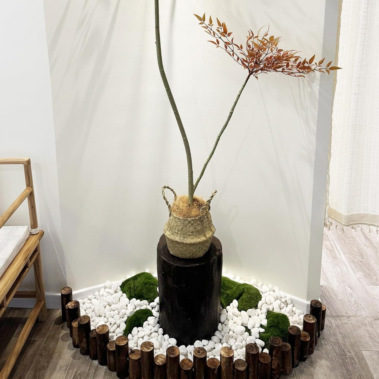 20 lbs White Stones for Landscaping, 1-2 Inch Pebbles Decorative River Rocks for Plants Indoor, Vases, Aquariums Gravel, Crafting and Garden