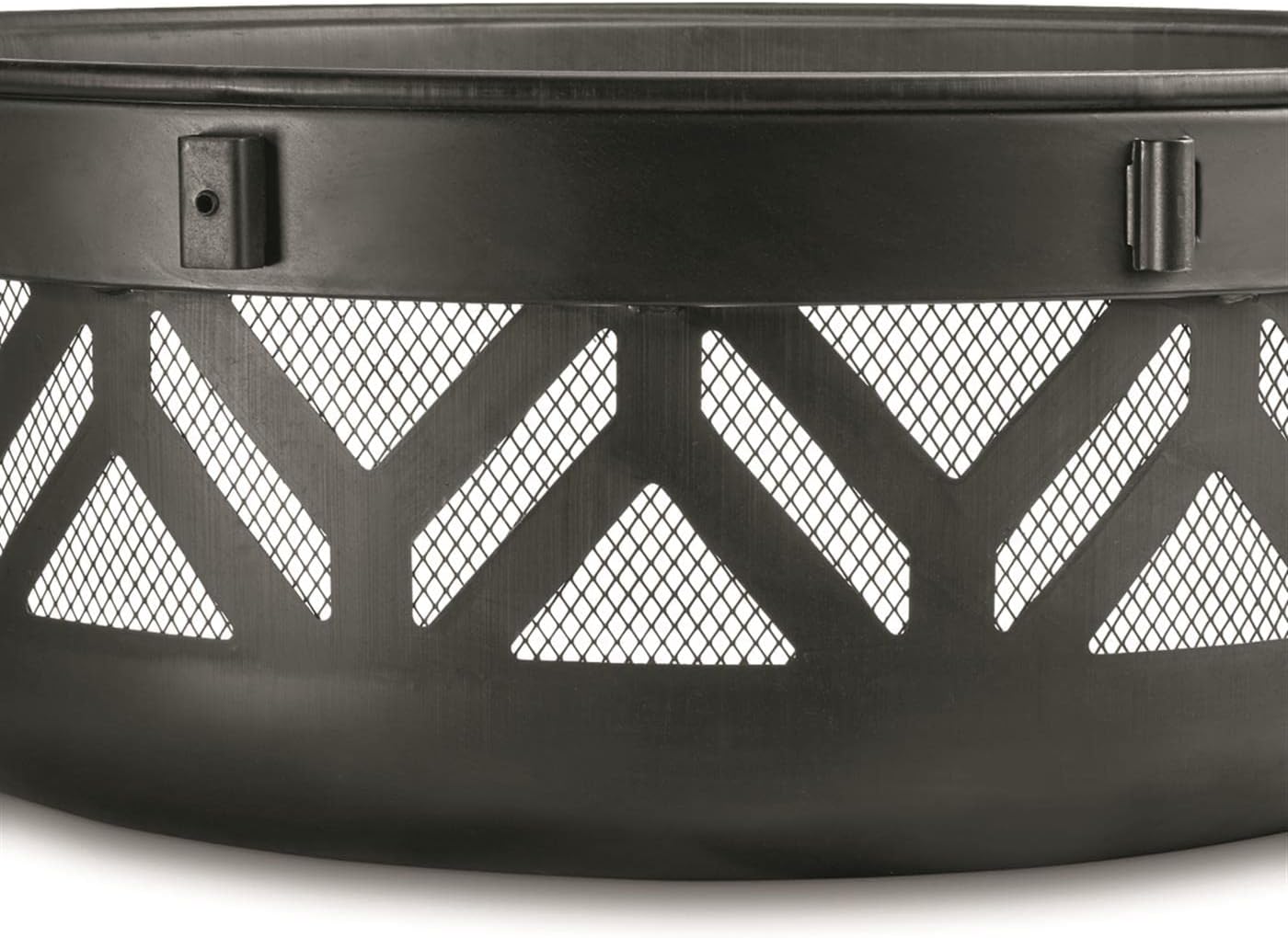 Castlecreek 47" Fire Pit BBQ Grill Outdoor Wood Burning Steel Log Firepit for Camping, Grilling, Smores, Yard, Cooking Outside, Barbecue, Bonfire Wilderness