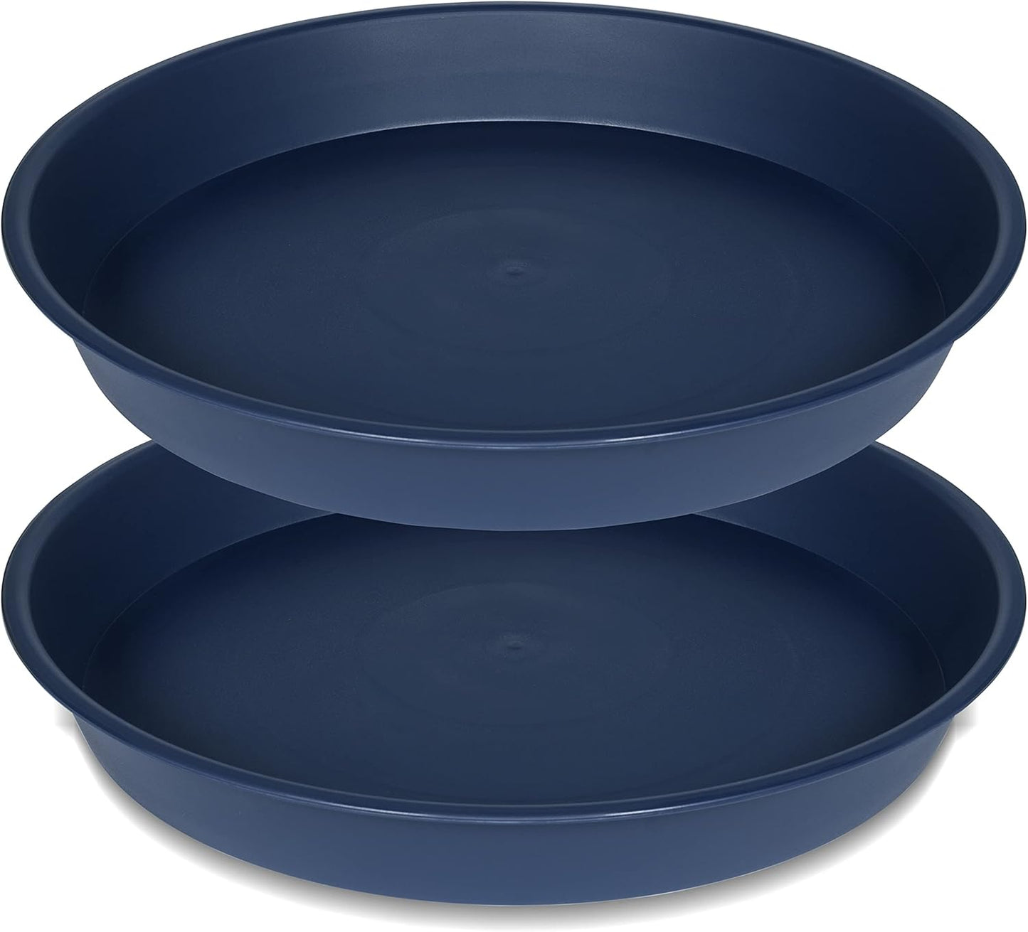 2 Pack of Bird Bath Bowl 12", 1.6" Depth, 10 12 inch Birdbath Bowls Dish Only for The Garden, Large Plant Saucer (12", Blue)
