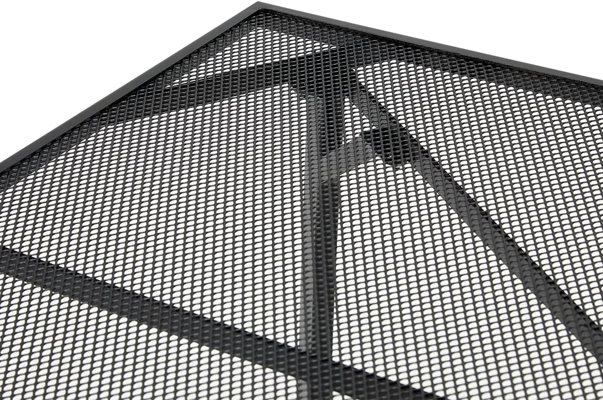 AECOJOY Outdoor Patio Dinning Table for 6, 51"x31" Rectangular Metal Steel Patio Outdoors Tables with 1.73" Umbrella Hole All Weather-Resistant for Lawn Backyard Garden, Porch Dark Grey