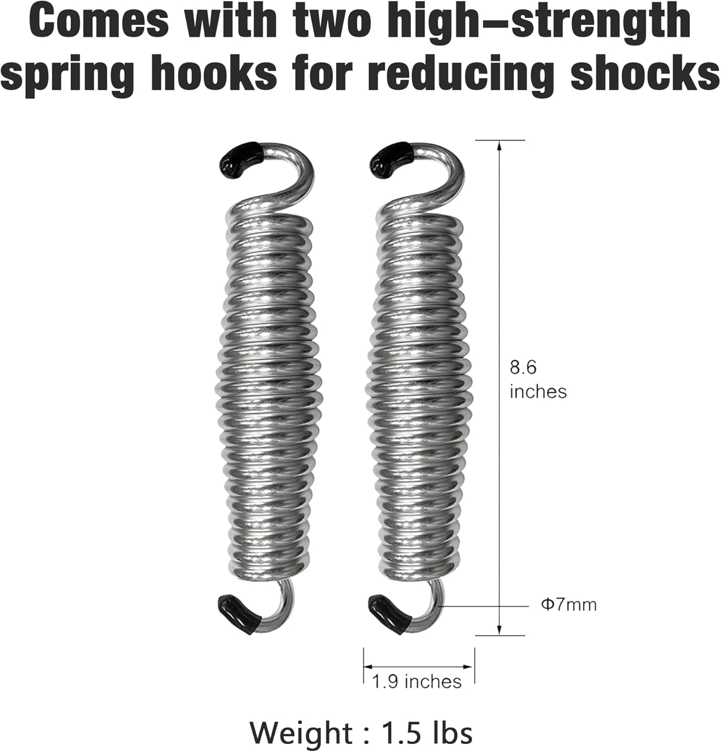 Wooden Porch Swing, Ergonomic Seat, Bench Swing with Hanging Chains and 7mm Springs, Heavy Duty 880 LBS, for Outdoor Patio Garden Yard (Matte Black, 2-Seater Extra Large)