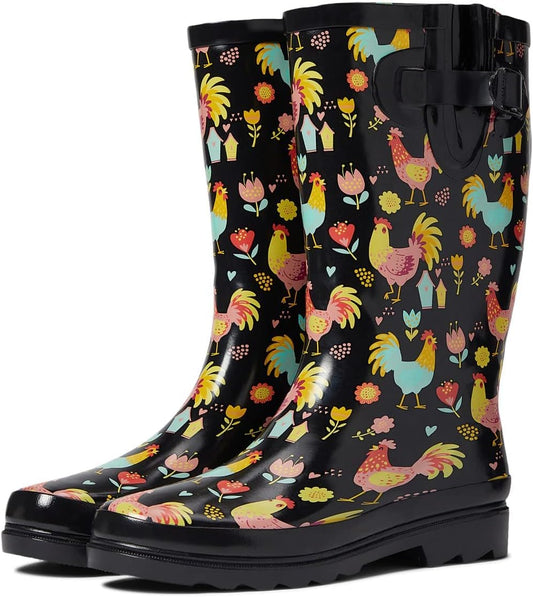 Western Chief Women's Tall Waterproof Rain Boot Outdoor Garden Shoes