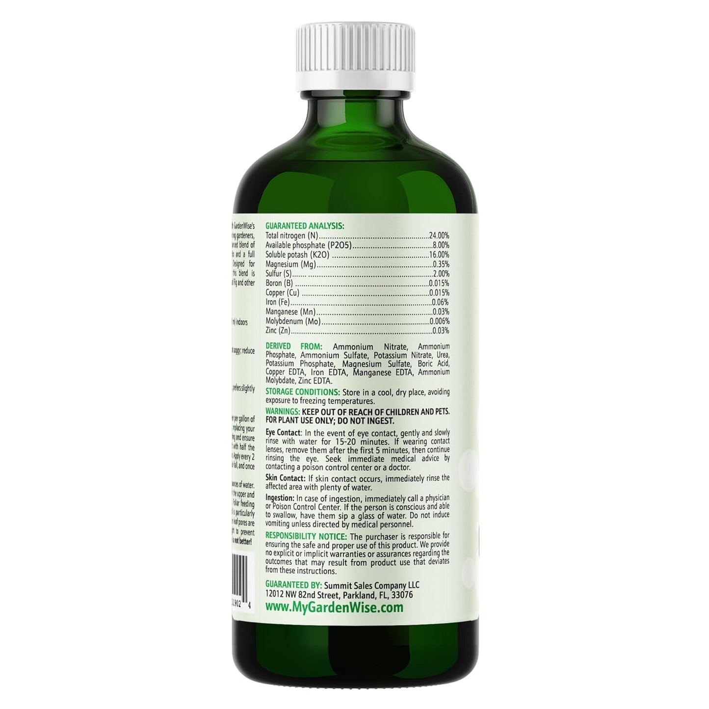 3-1-2 Liquid Fertilizer Concentrate with Micronutrients - Optimal Fiddle Leaf Fig Plant Food, Ideal for Ficus Lyrata & Fig Trees, Gold Leaf Enhanced Indoor Plant Fertilizer (16 OZ)