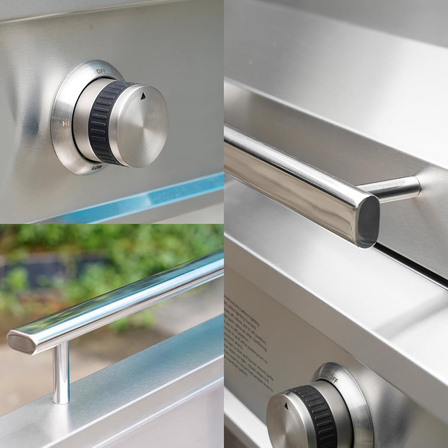 Stanbroil 28-Inch Premium Built-In Natural Gas Griddle for Outdoor Kitchen Grill, Durable Stainless Steel 2-Burner Flat Top Grill with Lid for BBQ Island, 34,000 BTUs