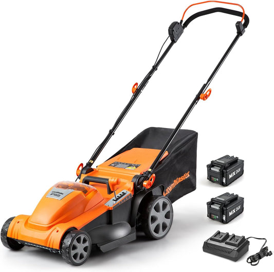 LawnMaster CLMF4817E 48V MAX* Brushless Mower with 2X24V MAX* 4.0Ah Battery and a Dual Charger