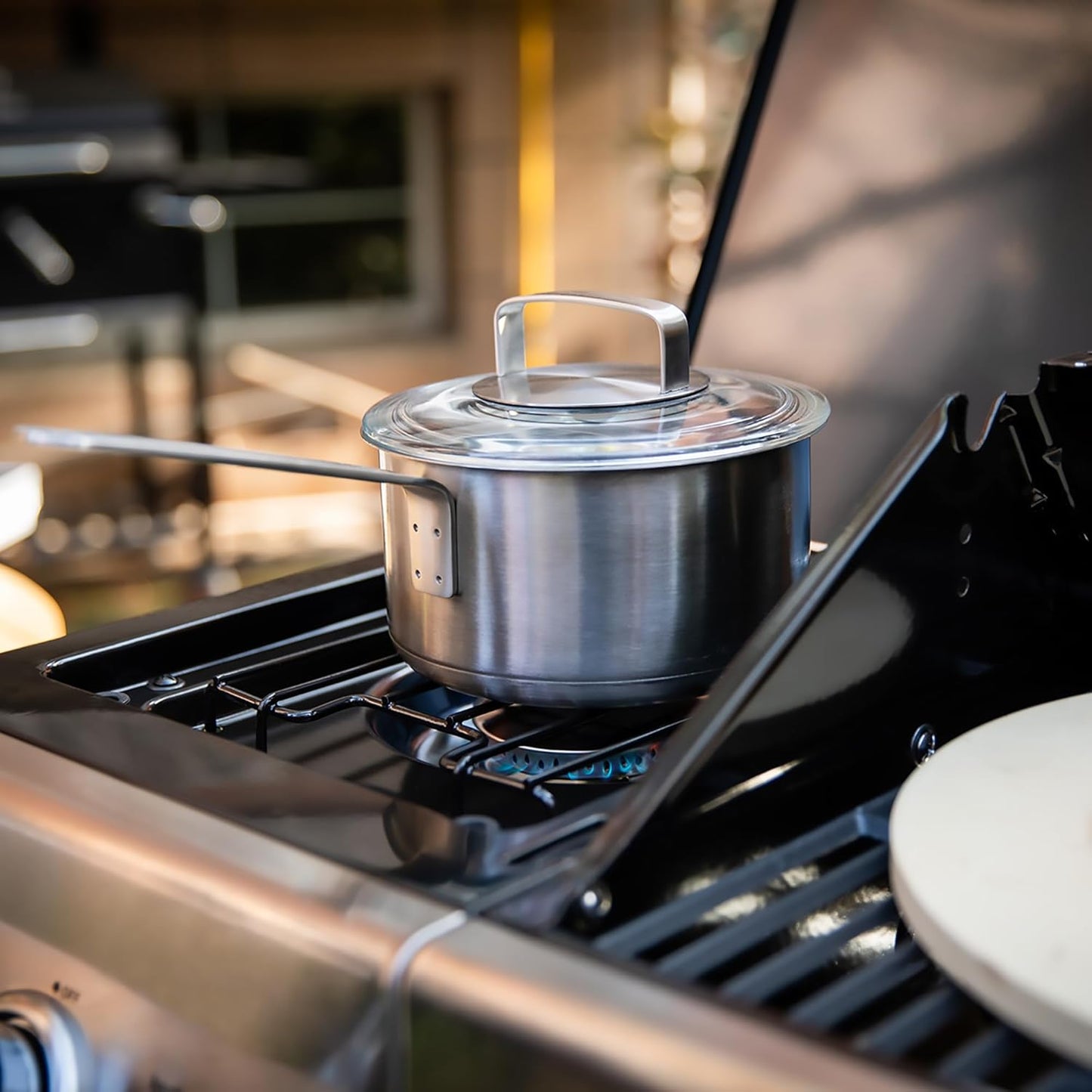 Royal Gourmet GA5404H 5-Burner Propane Gas Grill with Side Burner & Warming Rack, Outdoor BBQ Grill with 64,000 BTUs Output & 738 Sq. in. Cooking Area for Outdoor Barbecue, Black