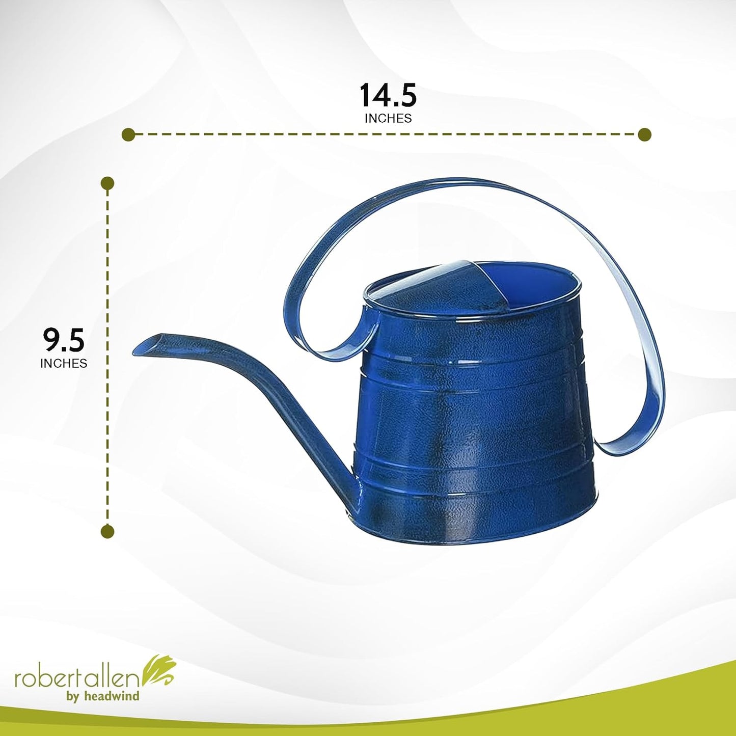 Robert Allen MPT01504 Danbury Watering Can, 0.5 Gallon, Oceanside