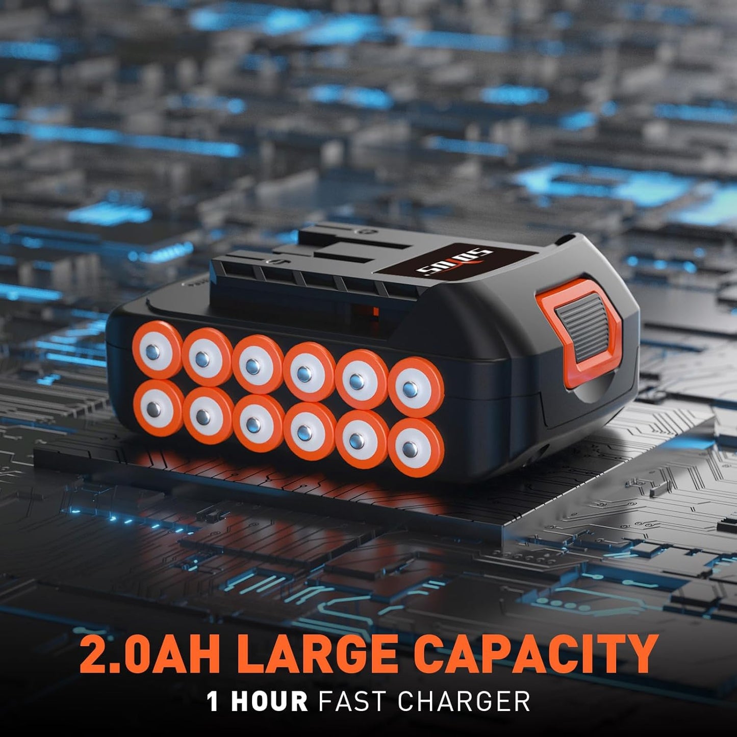 SOYUS Hedge Trimmer Cordless, 20V Electric Hedge Trimmers with 22 Inch Dual Action Blades and 3/4" Cutting Capacity, 2.0Ah Battery and Fast Charger Included