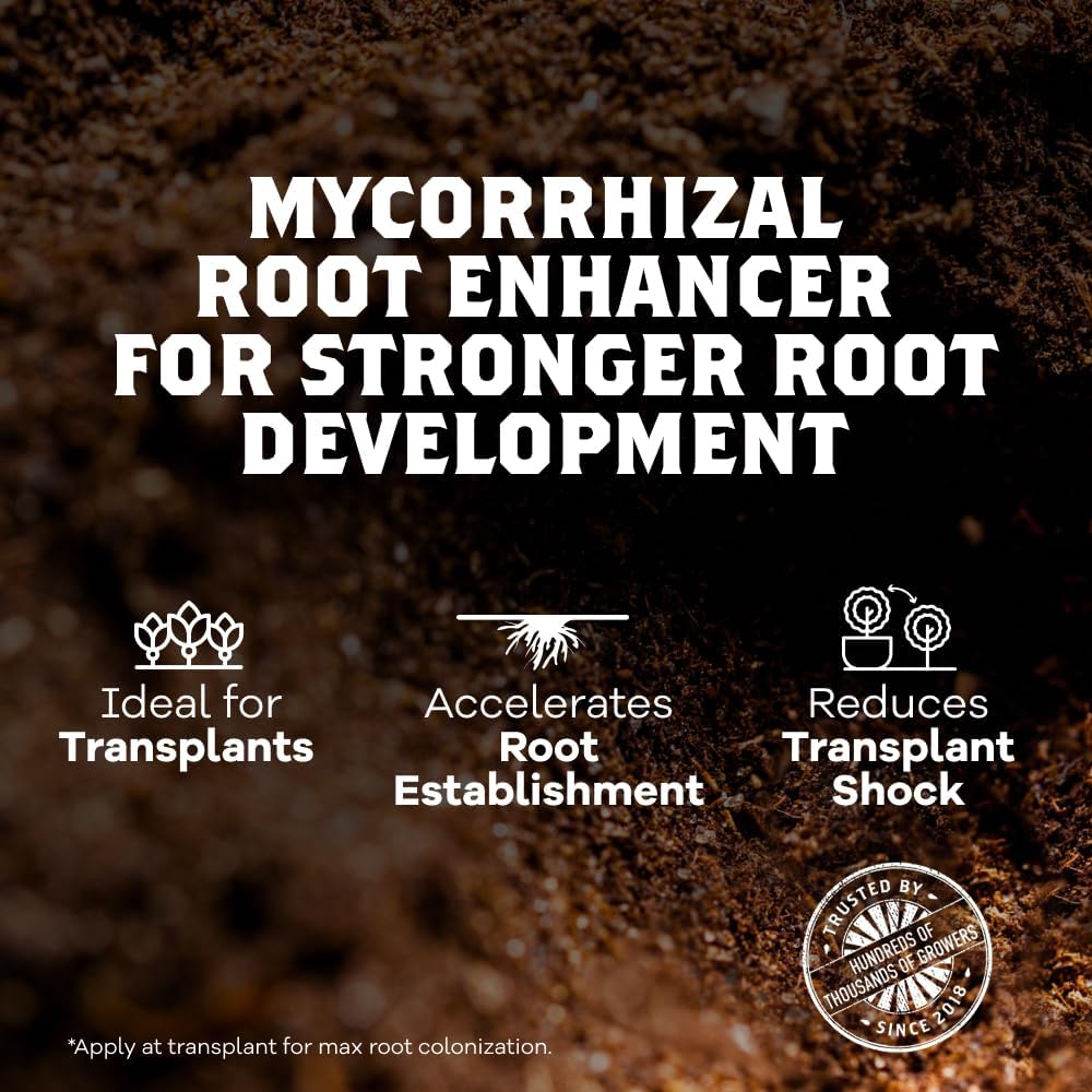 DYNOMYCO Granular Mycorrhizal Fungi Inoculant, 200g / 7oz – Boosts Root Growth, Yields & Nutrient Uptake – 900 Propagules/g, Concentrated Granules, & OMRI Listed – Biofertilizer for Plant Growth