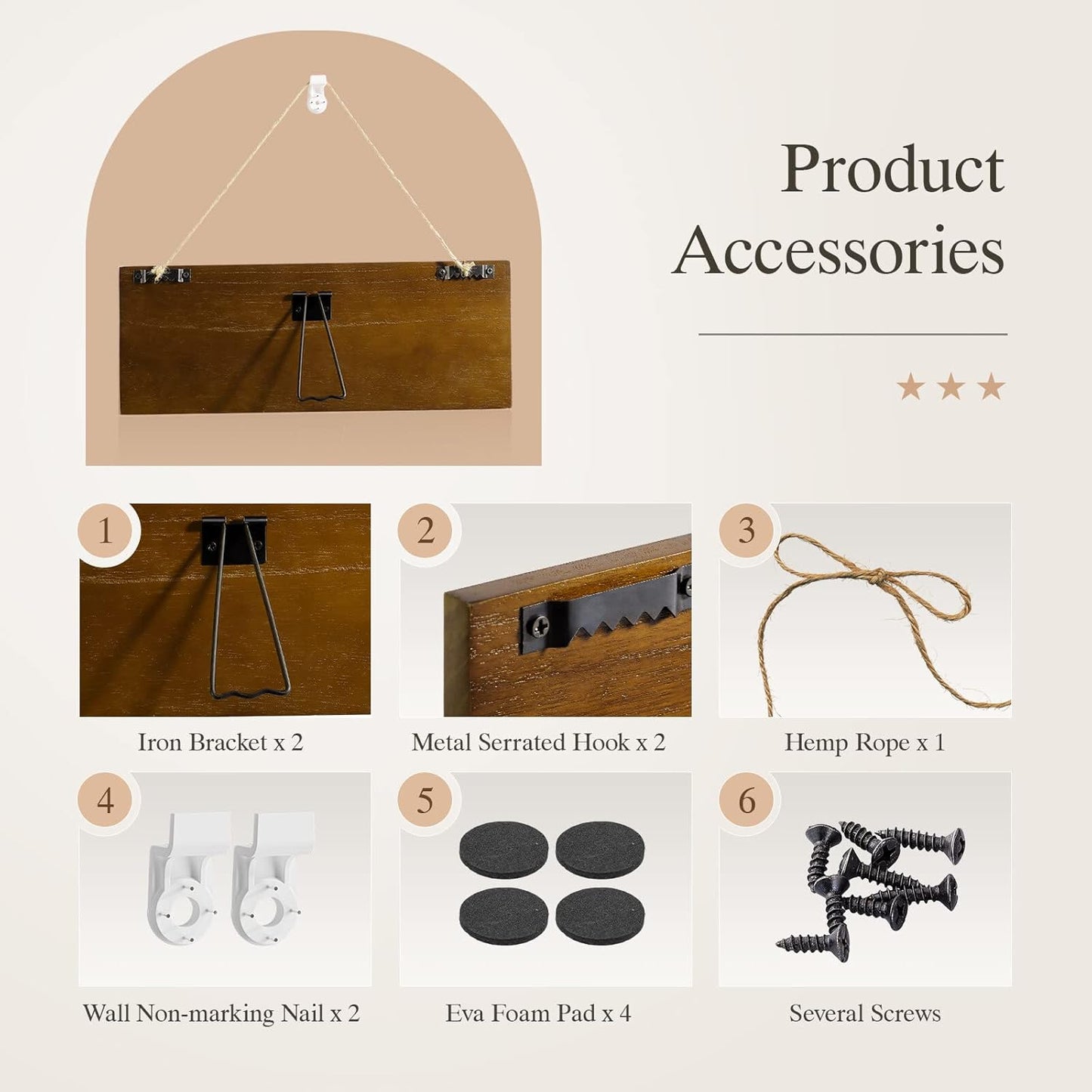 Bemaystar Personalized Family Name Wooden Sign, Family Established Sign, Home Gifts for housewarming, Wedding Gift, Mother's Day Gift, Rustic Farmhouse Decor Sign 16" x 6"