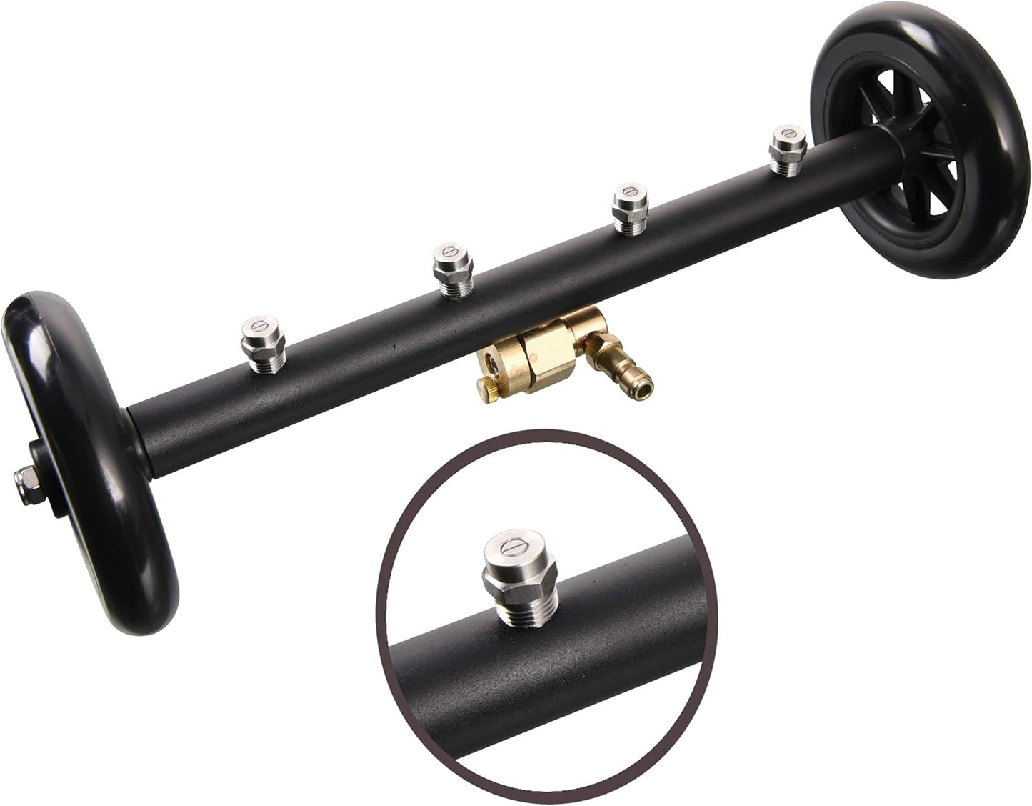 Tool Daily Pressure Washer Nozzle Tips, Replacement for Surface Cleaner, Water Broom and Undercarriage Cleaner, 4000 PSI, 1/4 Inch Male NPT, 25 Degree Silver