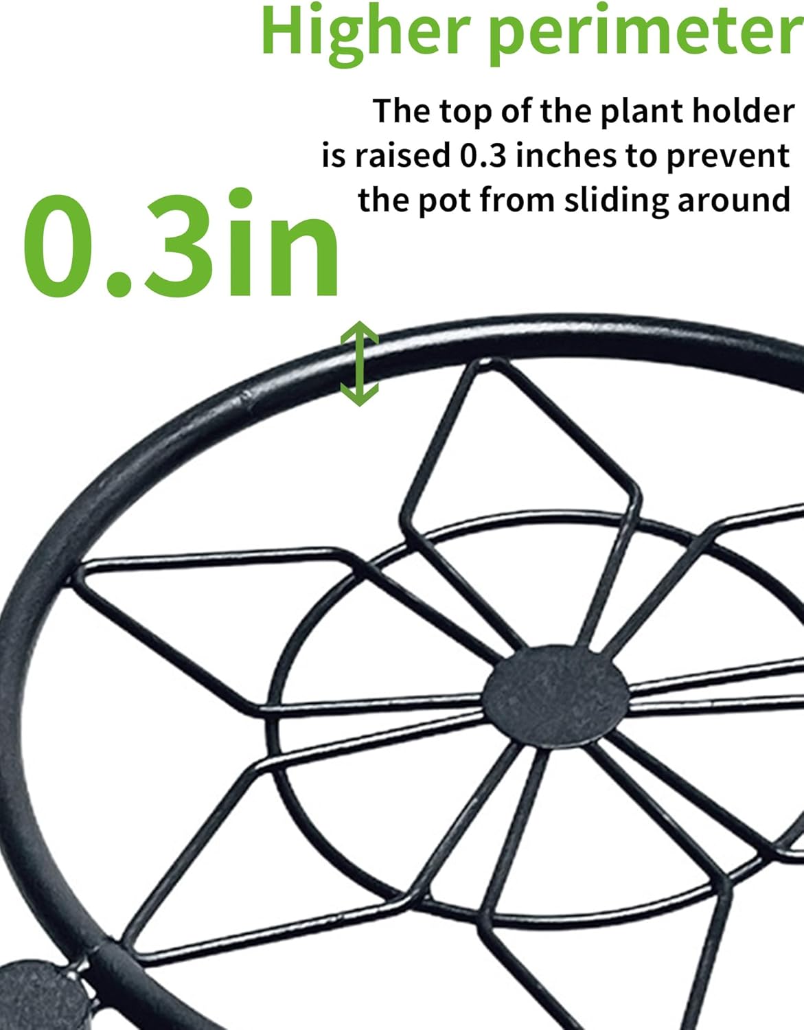 Plant Stand 5 Tier Indoor Metal Flower Shelf for Multiple Plants Corner Tall Flower Holders for Patio Garden Living Room Balcony Bedroom Black Diamond