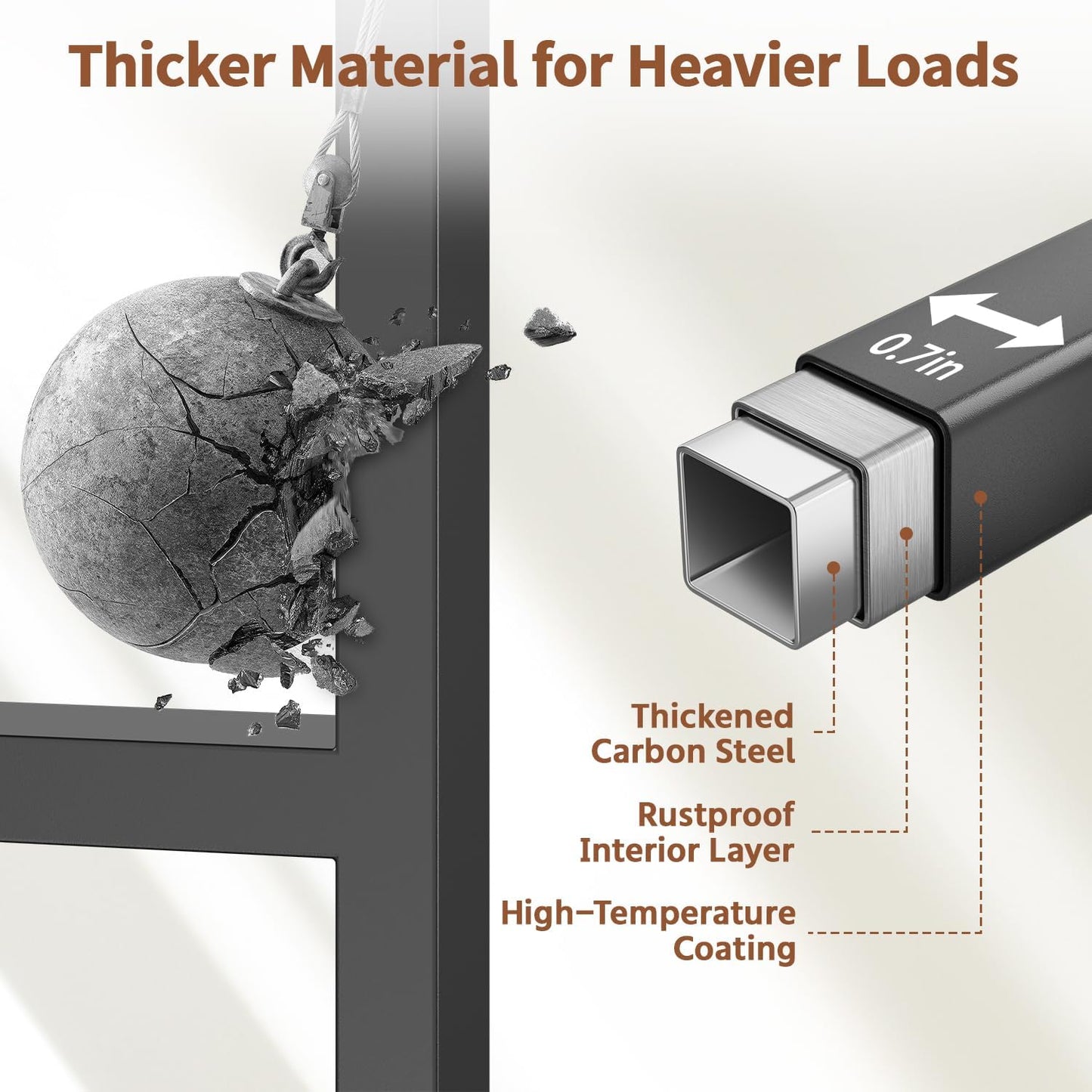 LASZOLA Black 5 Tier Plant Stand Indoor Heavy Duty Rack for Modern House Planter, Metal and Wooden Vertical Organizer Decor Narrow Bathroom Floor, Sturdy Multi Level Flower Holder Raised, Cat Proof