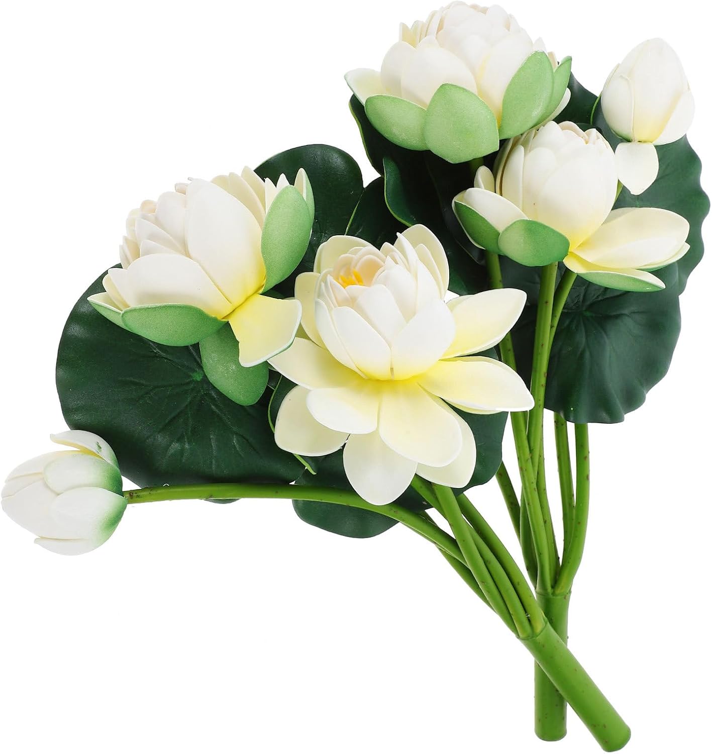 Artificial Lotus Flowers, 2pcs Lotus Flowers Decoration Bouquets Tabletop Background Long Stem Home Garden Pond Aquarium Wedding Decor