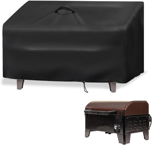 Grill Cover for Pit BOSS 10697 Table Top Wood Grill, Waterproof Gas BBQ Cover Protective Cover for Portable Smoker- 19" D x 24" W x 15" H, Black