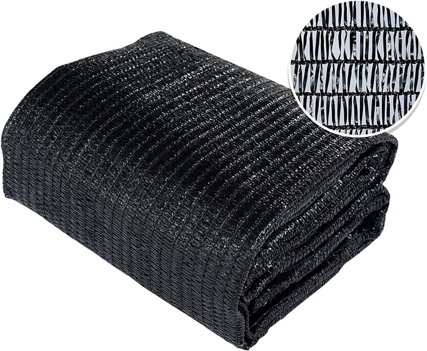 Agfabric 40% Shade Cloth 10X 10ft Sun Shade Fabric Sunblock Shade Cloth Cover with Clips for Plants, Black