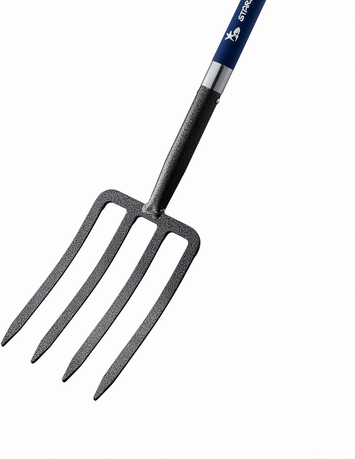 4-Tine Spading Digging Fork, Garden Digging Spading Fork Forged Steel with D-Grip Handle 41“