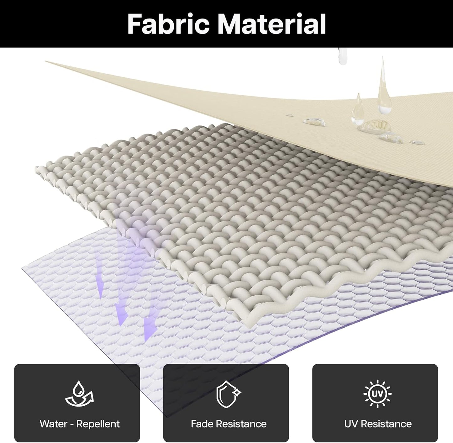 Patio Umbrella, 11FT Outdoor Cantilever Umbrella with 360-degree Rotation for Garden, Deck, Backyard, Pool and Beach, Beige