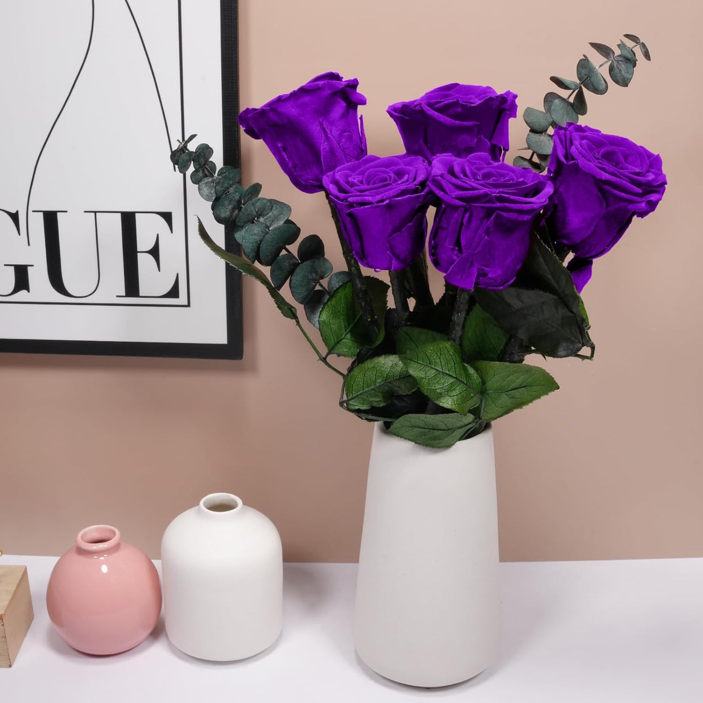 Yamonic Preserved Flowers Rose for Mom Grandma, Mom Birthday Rose Gifts for Mother, Real Flower Rose for Women, Her, Wife, Girlfriend Gifts on Valentine's Day, Mothers Day,Anniversary