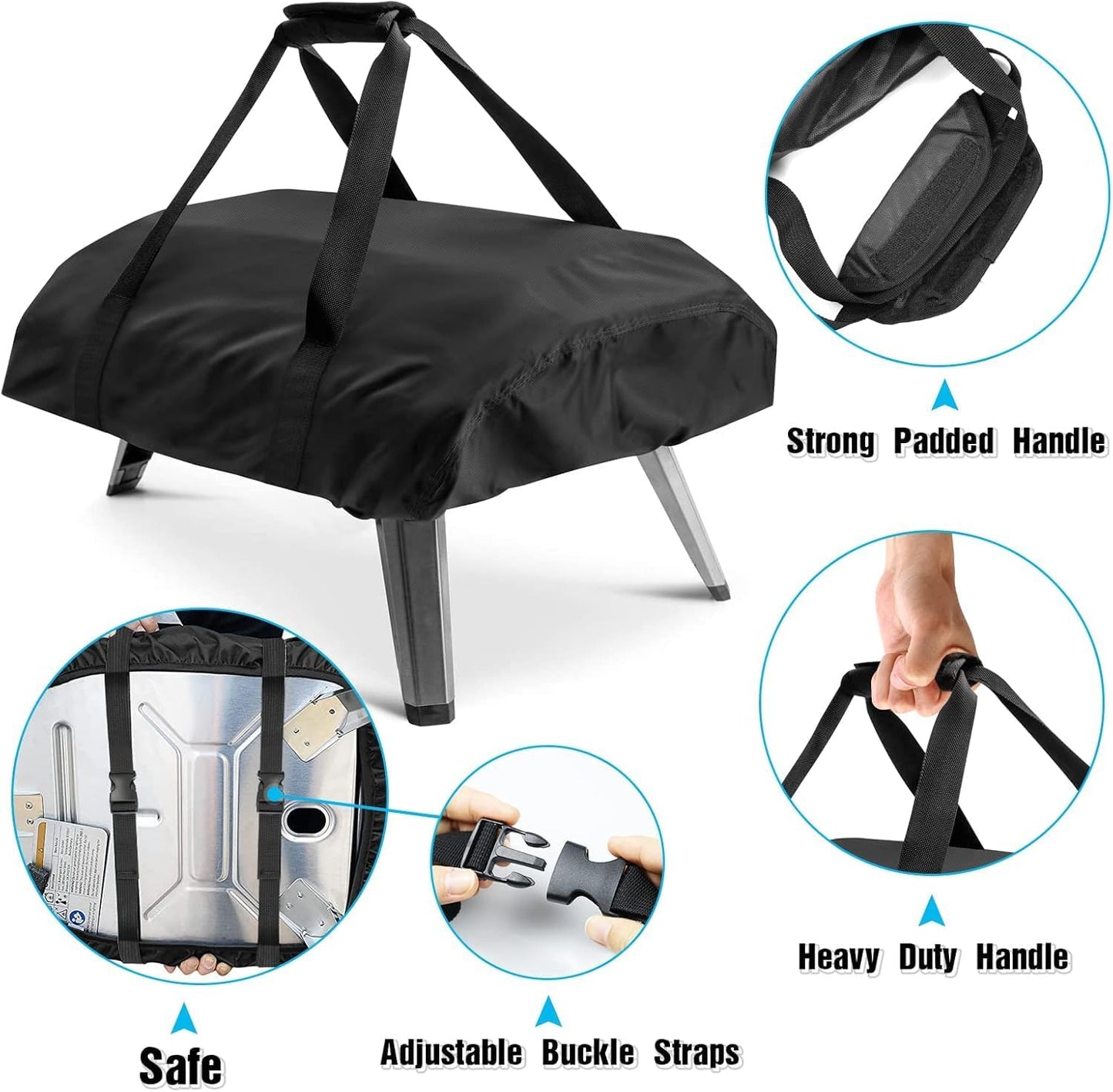Pizza Oven Cover for Ooni Koda 16-TwoPone Waterproof Pizza Oven Accessories Carry Cover for Outdoor