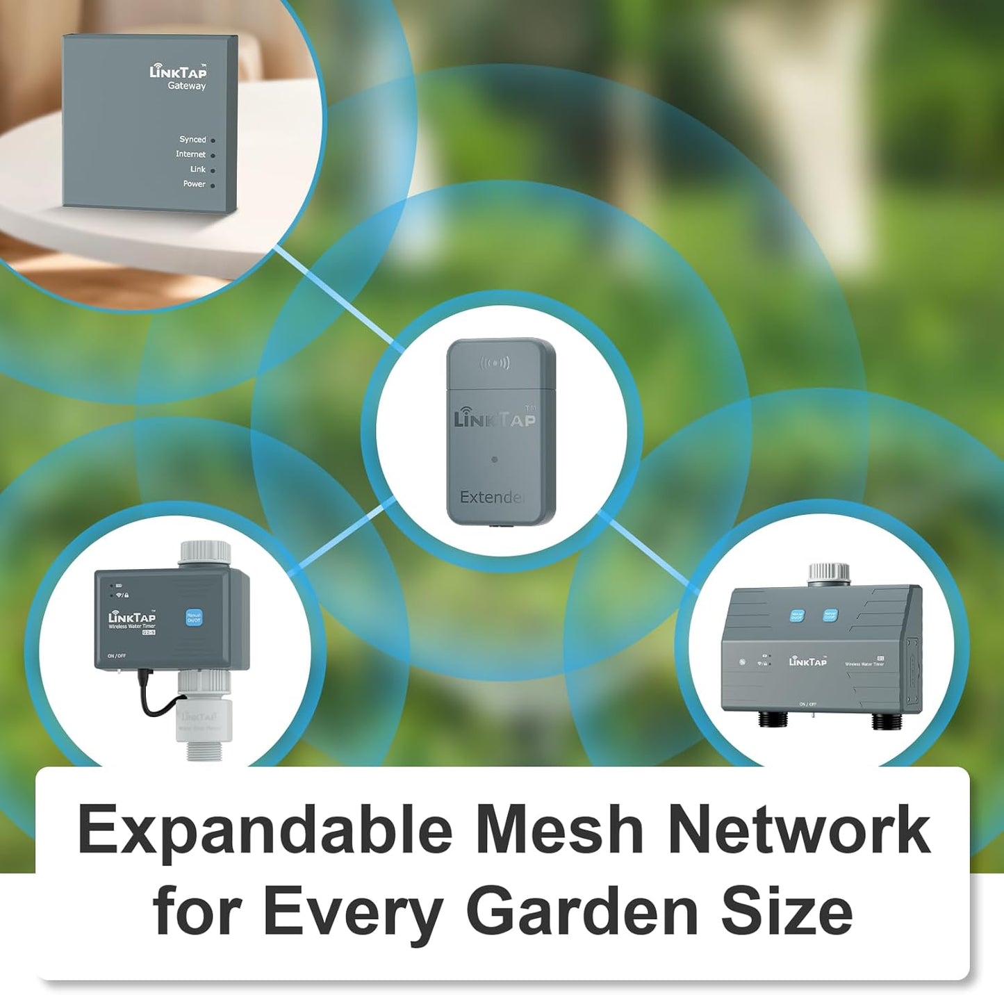 LinkTap G2S Smart Hose Timer | Requires Gateway | Irrigation by Weather/Volume/Duration, Intelligent Fault Detection & Alerts, Wider Range Than WiFi Sprinkler Timer, 2-Year Battery Life, 2-Yr Warranty