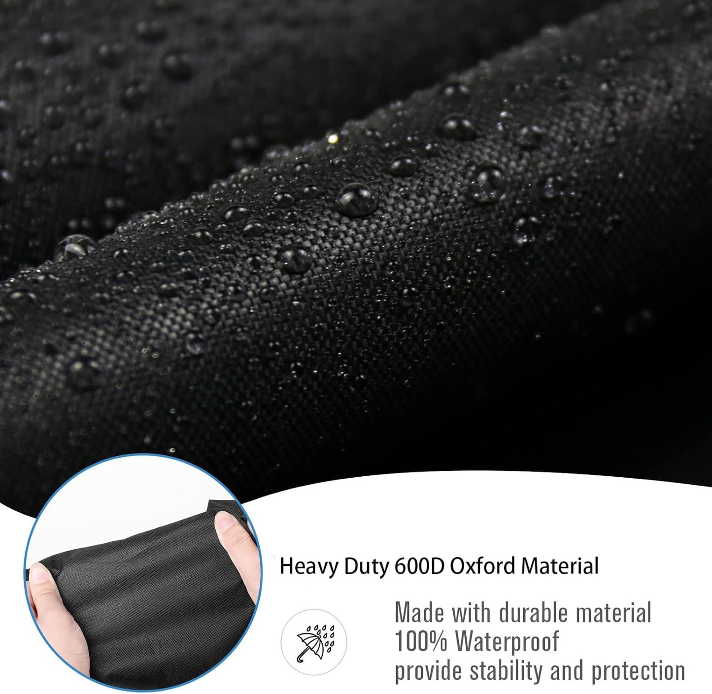 Kingling Grill Cover Fits for Captiva Designs 2-Burner Propane Gas Grill, Waterproof Heavy Duty Barbecue Griddle Cover - 37''x20''x35''