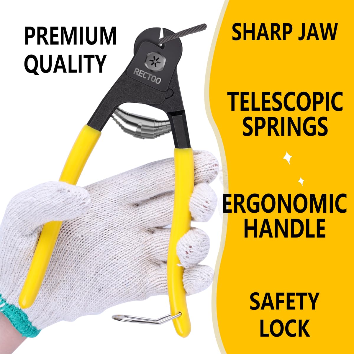 Black 400FT 1/8" T316 Stainless Steel Cable with Cutter, 7x7 Strands Aircraft Wire Rope for Deck Railing, Stair Handrail, Porch Fence, High Strength for Indoor and Outdoor Use