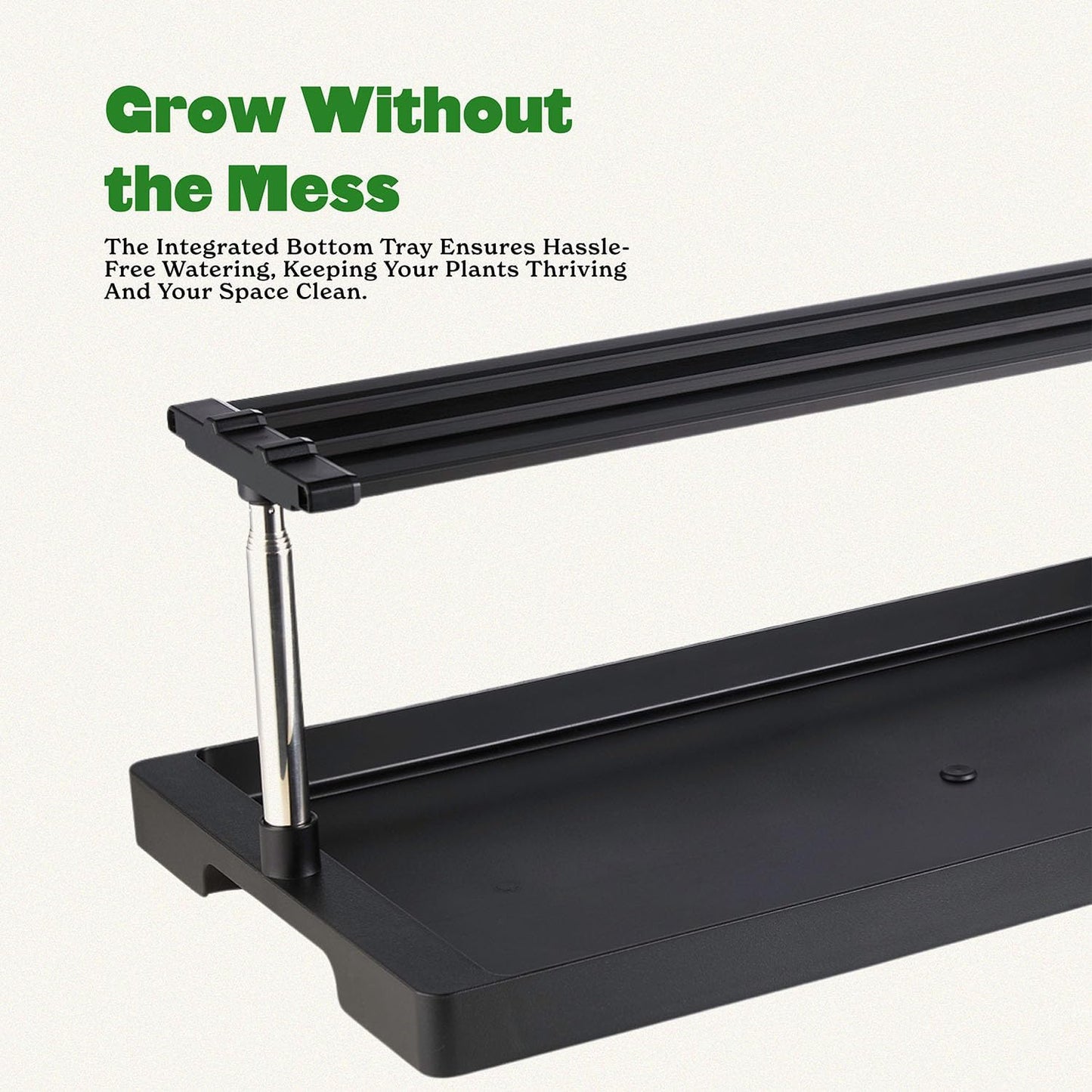 Epic Gardening Seed Starting Grow Light - Full-Spectrum LED with Adjustable Height & Integrated Tray for Indoor Seedlings | Energy-Efficient, Long-Lasting Light with Timer (Standard)