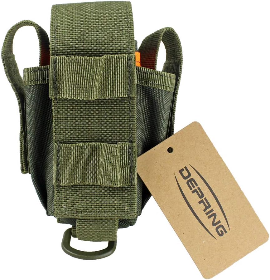 Depring Tool Holster Sheath Universal Multi Pockets Tool Organizer Heavy Duty Construction MOLLE Pouch