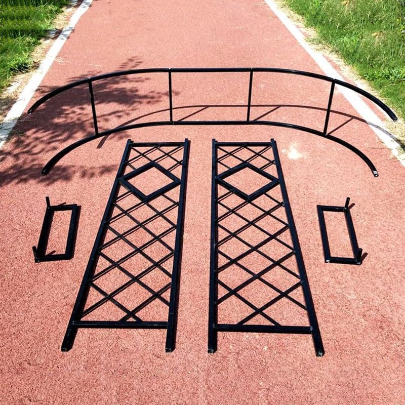 Heavy Duty Steel Garden Arbor & Trellis Arch for Grape Vines Climbing Plants Pergola Outdoor Theme Decoration Archway 180cm 260cm 340cm 140cm (Color : Black, Size : 87" W x 91" H)