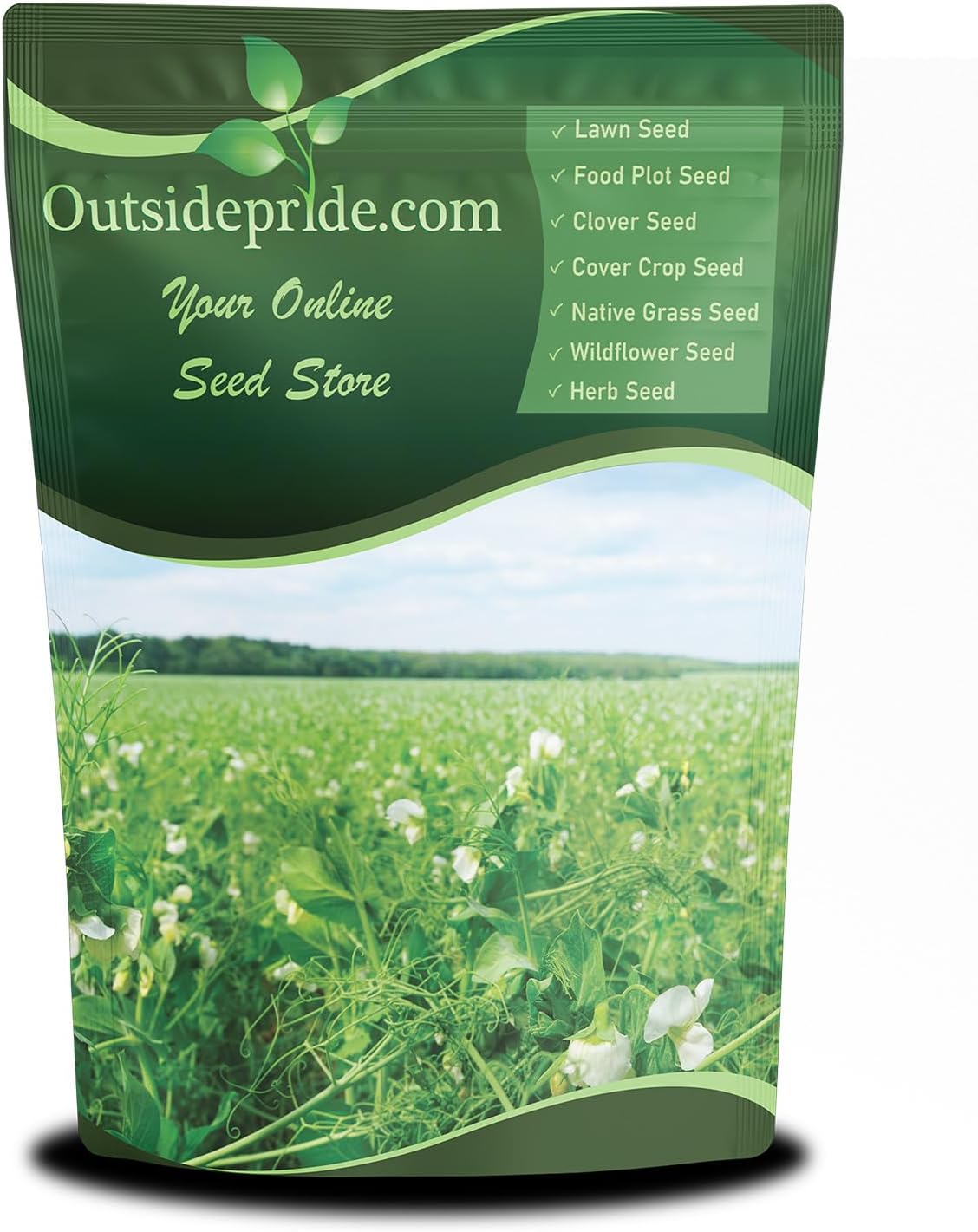 Outsidepride Dundale Spring Field Peas Seeds - 50 lbs. Annual, High-Protein Legume & Cover Crop Seeds for Forage, Food Plot, Gardens & Pastures - Ideal for Improving Soil Health, & Erosion Control